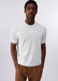 T-shirt in crêpe di cotone