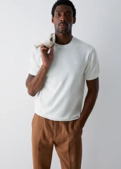 T-shirt in crêpe di cotone