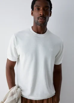 T-shirt in crêpe di cotone