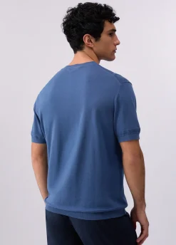 T-shirt in crêpe di cotone