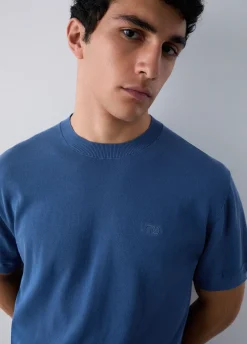 T-shirt in crêpe di cotone