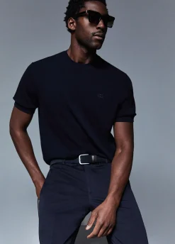 T-shirt in crêpe di cotone