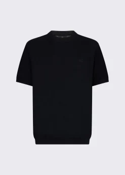 T-shirt in crêpe di cotone