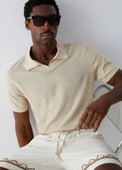 T-shirt in lino e cotone
