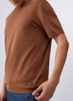 T-shirt in lino e cotone