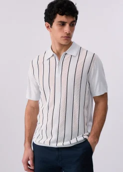 T-shirt in maglia a righe