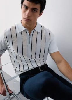 T-shirt in maglia a righe