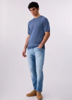 T-shirt in maglia a righe
