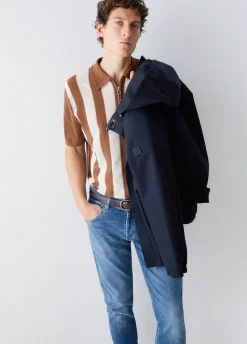 T-shirt in maglia a righe
