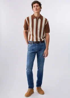 T-shirt in maglia a righe