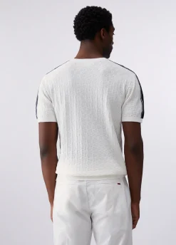 T-shirt in maglia jacquard