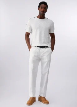 T-shirt in maglia jacquard
