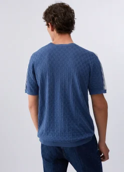 T-shirt in maglia jacquard