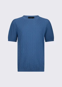 T-shirt in maglia jacquard
