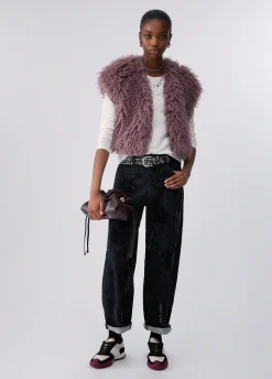 T-shirt maniche lunghe con paillettes