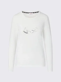 T-shirt maniche lunghe con paillettes