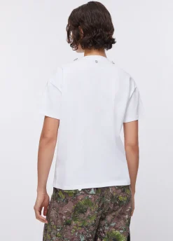 T-shirt oversize con ricami gioiello