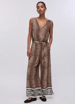 Tuta con stampa animalier