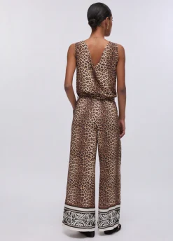 Tuta con stampa animalier