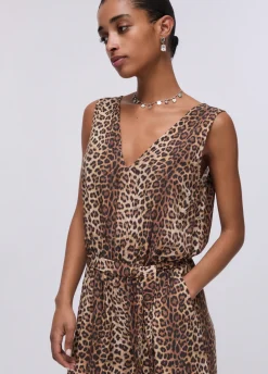 Tuta con stampa animalier