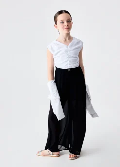 Tuta elegante con cintura