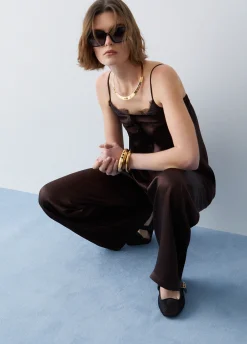 Tuta elegante in raso