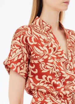 Tuta in twill stampato