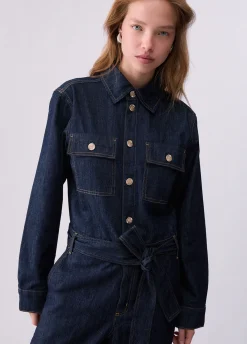 Tuta lunga in denim