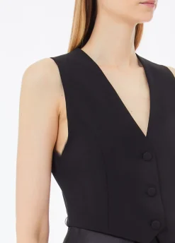 Vestito lungo con gilet