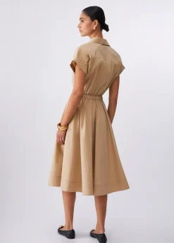 Abito chemisier con cut-out