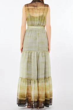 Abito chemisier in chiffon stampato