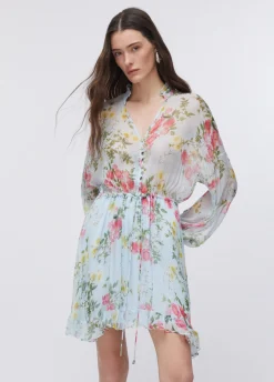 Abito corto a fiori
